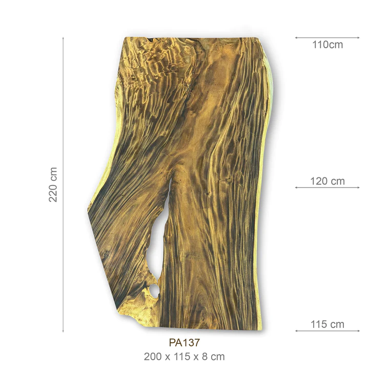 Tischplatte (Suar, 220cm) – Bild 2
