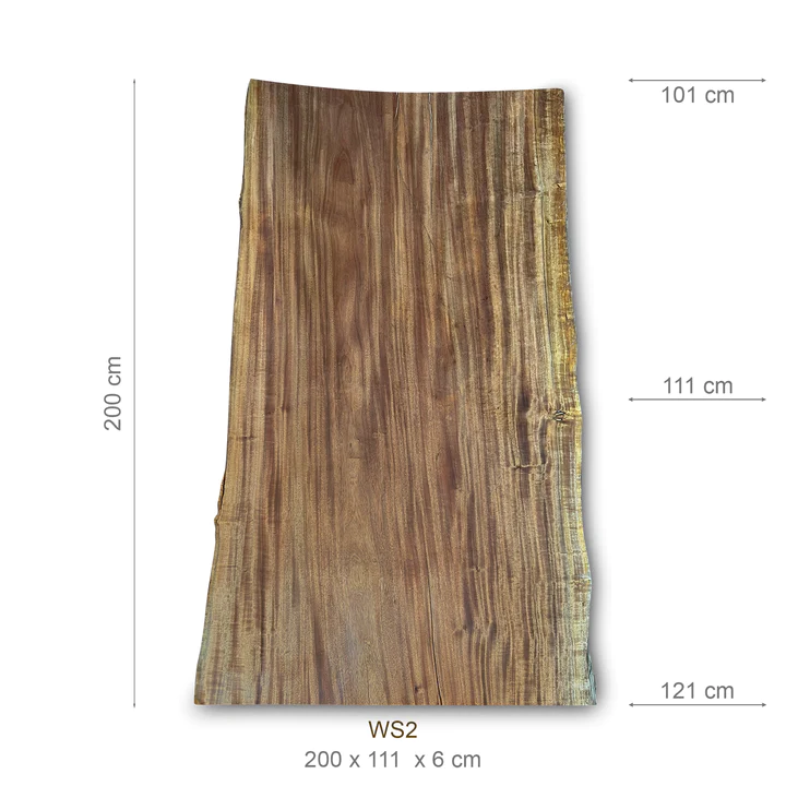 Tischplatte (Nussbaum, 200cm) – Bild 2