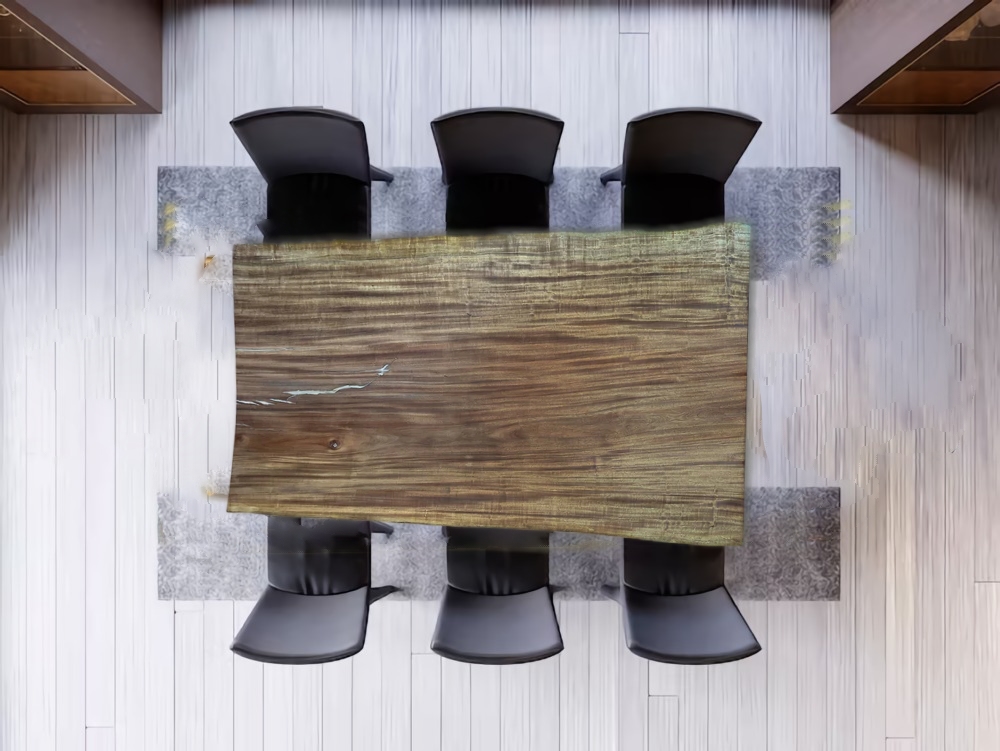 Tischplatte (Nussbaum, 200cm) – Bild 3