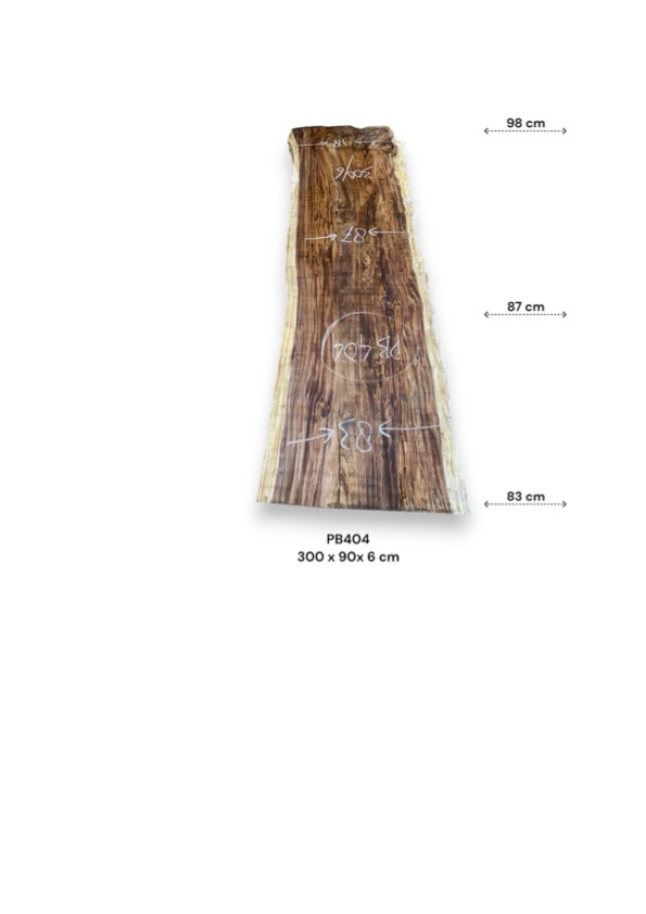 Tischplatte (Suar, 300cm) – Bild 2