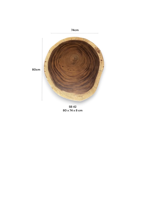 Baumscheibe (Suar, 80cm) – Bild 2