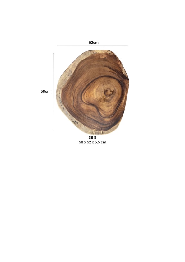 Baumscheibe (Suar, 50cm) – Bild 2