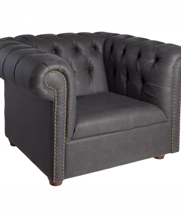 Sessel Chesterfield (Kunstleder)