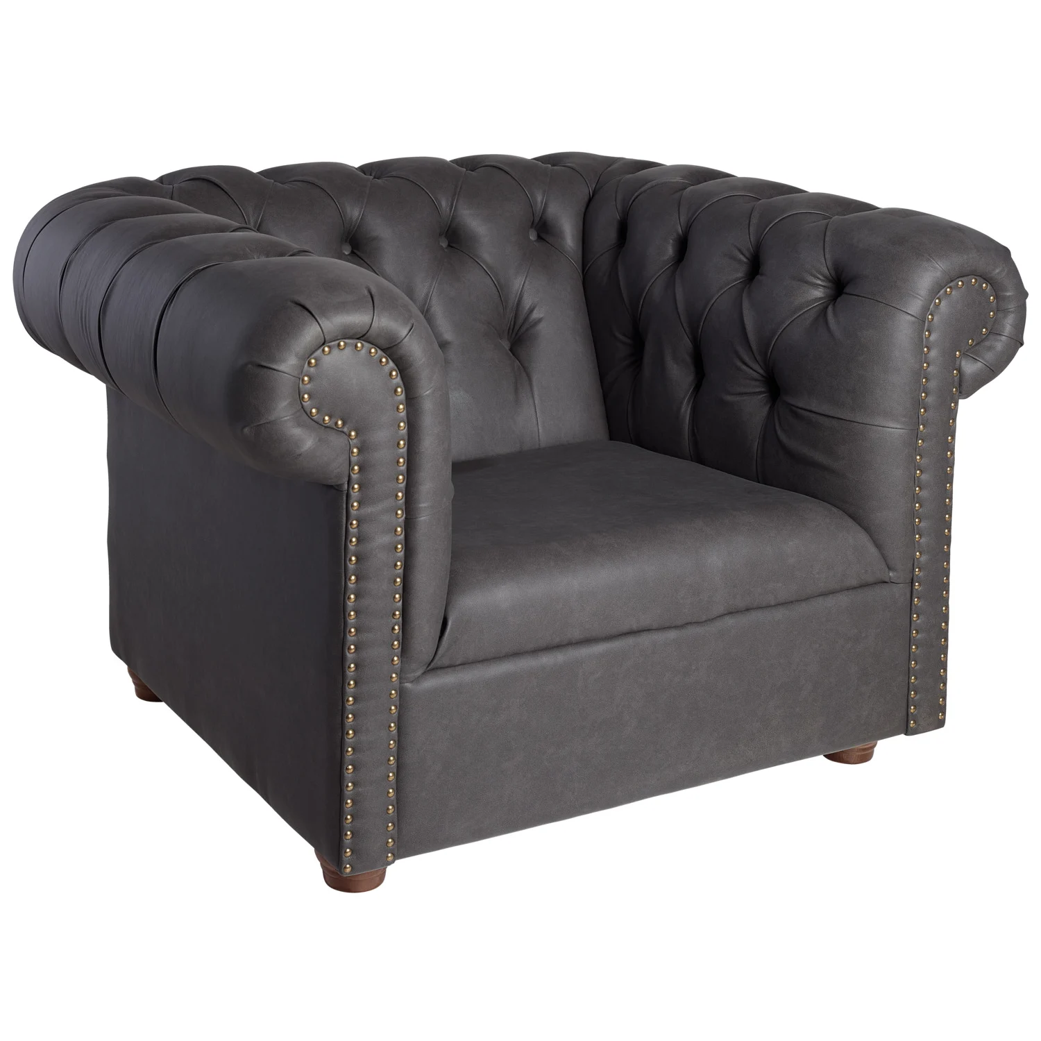 Sessel Chesterfield (Kunstleder)