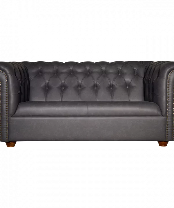 2er Sofa Chesterfield (Kunstleder)